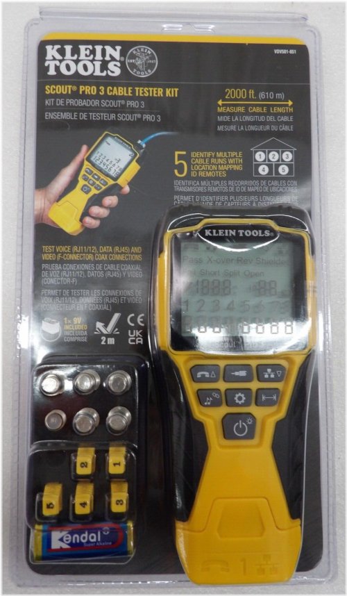 Klein Tools VDV501-851 Scout Pro 3 Cable Tester Kit