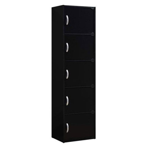 Enclosed Organization Cabinet - Black