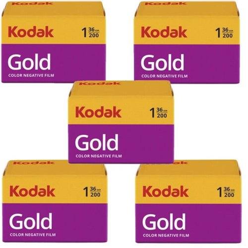 Kodak Gold 200 Color Negative 35mm Film - Pack of 5 Rolls