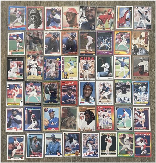 Lee Smith Hall of Fame Baseball Card Assortment
