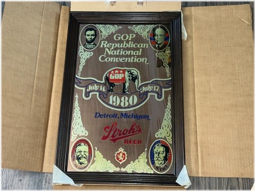 Vintage Political Convention Beer Mirror