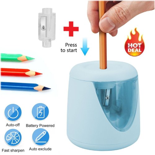 SharpPro Electric Pencil Sharpener - Efficient Helical Blade for Home, Office, and Classroom Desks