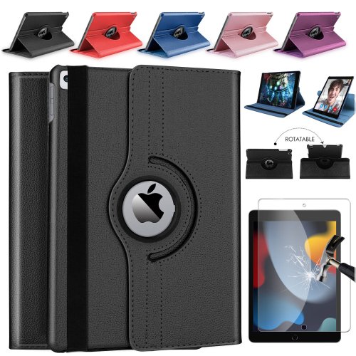 360 Leather Stand Case: Protect and Pivot for iPad 10.2 9th 8th 7th Gen