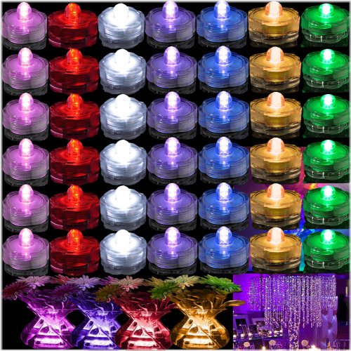 Submersible LED Tea Lights for Elegant Event Decor