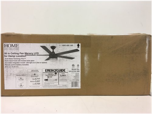 Merwry Black LED Ceiling Fan