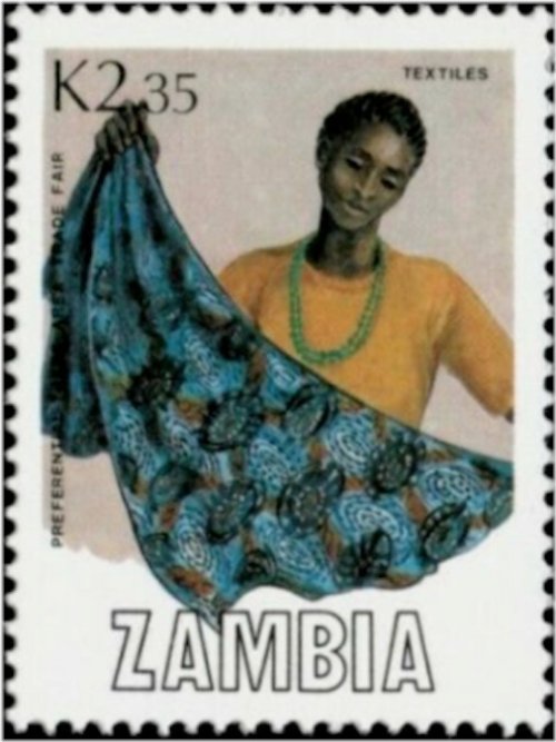 Zambia Textile Fair Commemorative Stamp