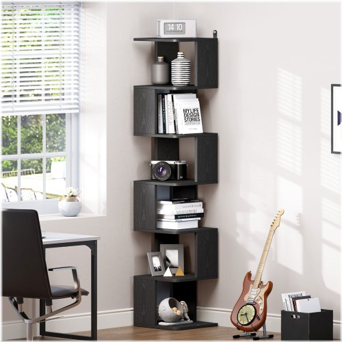 Corner Zigzag Bookshelf Rack