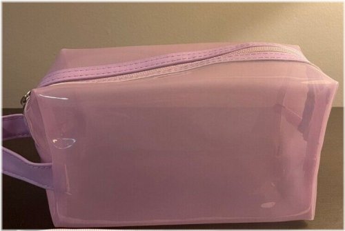 Clear Purple Beauty Pouch