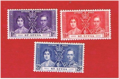 St. Lucia Coronation Issue Stamp Set