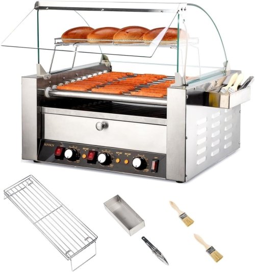 Hot Dog Roller Grill and Bun Warmer Combo