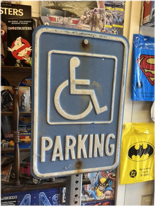 Retro Handicapped Parking Sign