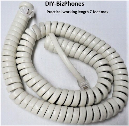 Ivory Coil Handset Cord (12ft) for AT&T Trimline Phone 210