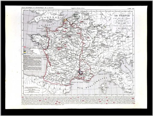 Louis XI Era France Map Collection