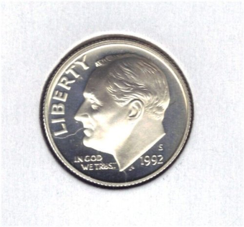 1992-S Proof Roosevelt Dime