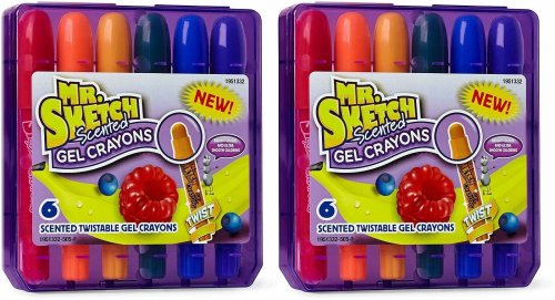 Twistable Scented Gel Crayons - Assorted Colors (12 pack) by Mr. Sketch