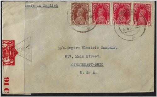 Colonial Correspondence: Censored Journey from Ludhiana to Cincinnati
