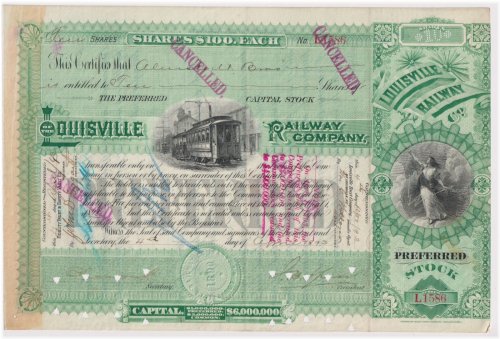 Green River Railway Certificate