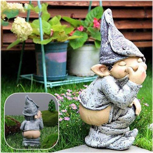 Mischievous Dwarf Garden Statue