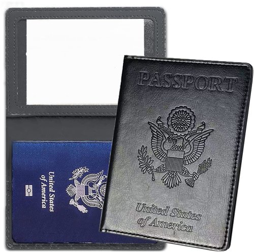 Vaccination-Ready Leather Travel Wallet