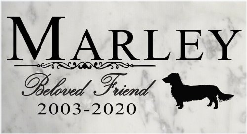 Pawprints of Love: Personalized Outdoor Stone Marker for Your Beloved Dog
