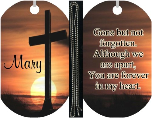 Remembrance Cross Dog Tag Necklace