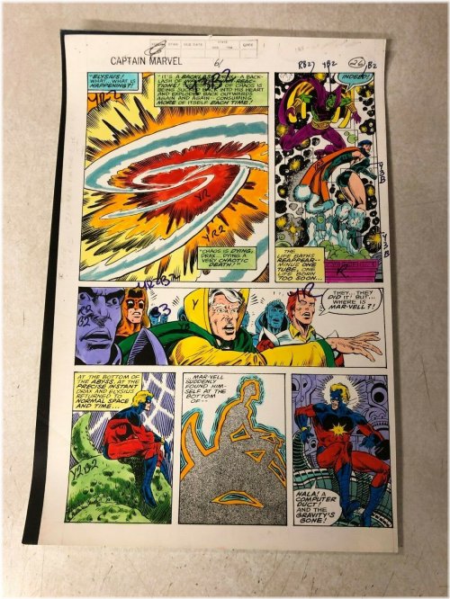 Chaos Dying Drax Original Art 1979