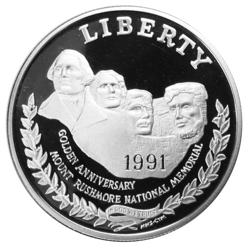 Mount Rushmore Heritage Silver Dollar
