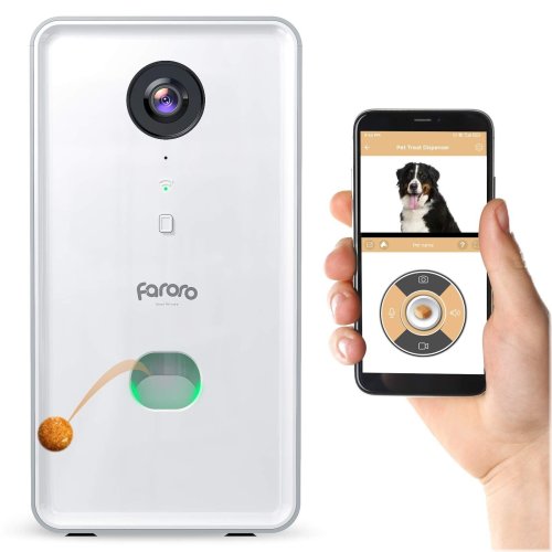 PawsView Pet Camera with Treat Dispenser and Two-Way Audio