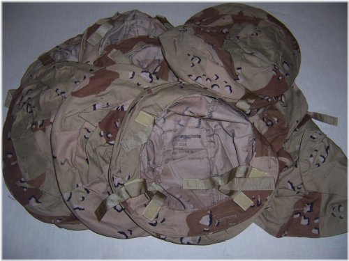 Desert Storm Era Helmet Cover - Genuine USMC/Army Issue (Chocolate Chip, Size S-XS)