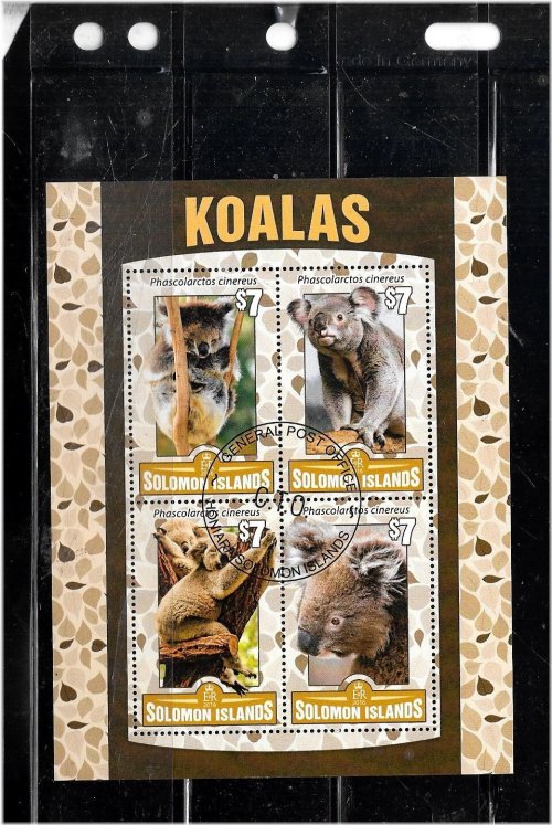 Solomon Islands Koala Bears Souvenir Sheet Stamps