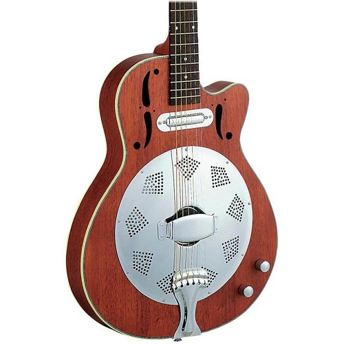 Dean Natural Cutaway Resonator Guitar with Electric Amplification