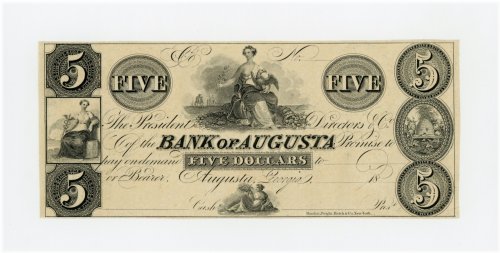 Augusta Heritage $5 Note