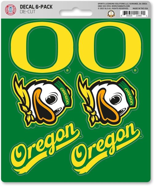 Oregon Ducks Decal Sticker Set