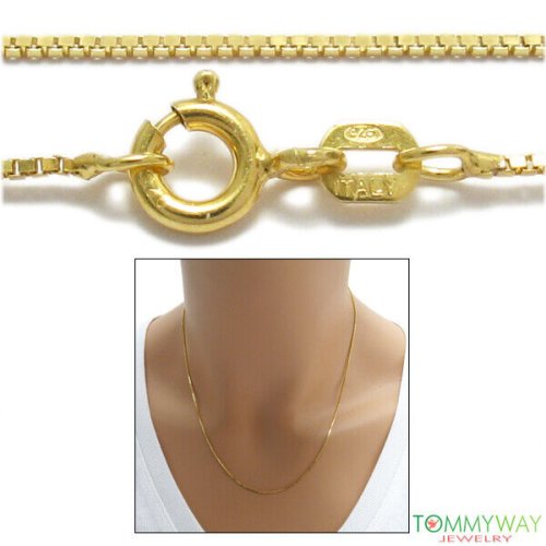 Golden Box Chain Necklace