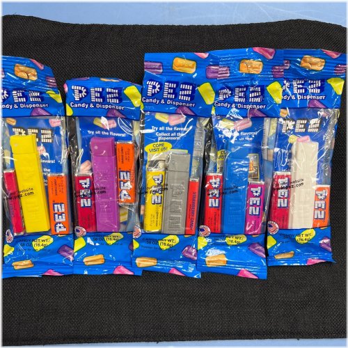 Vintage PEZ Lighter Dispensers Assorted Colors Set
