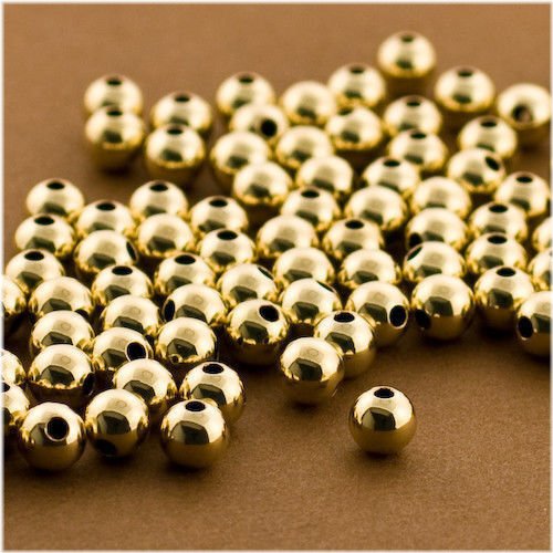 Golden Orbit Beads