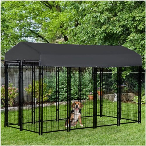 Roofed Outdoor Dog Run