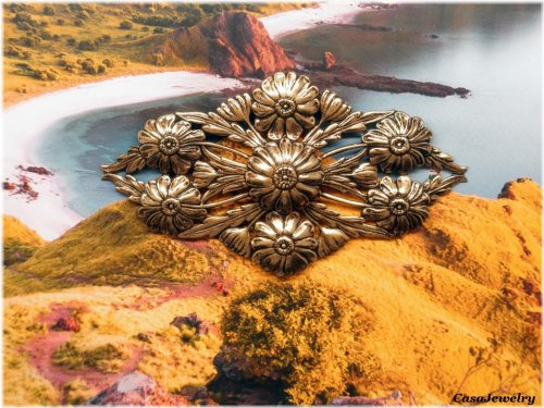 Golden Age Barrette/Brooch Component