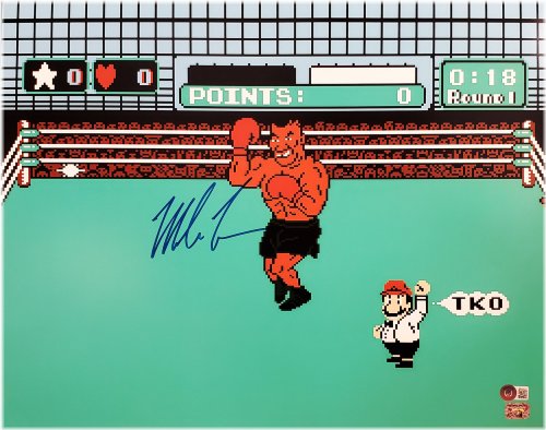 Punch-Out Legends: Mike Tyson Autographed 16x20 Photo