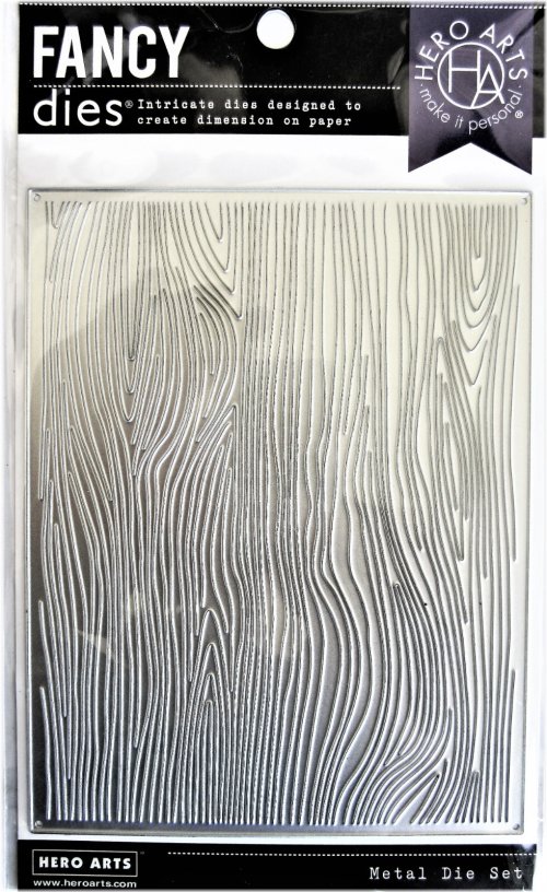 Woodgrain Fancy Metal Die Set