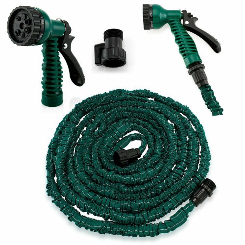 SproutFlex Water Hose with Adjustable Spray Nozzle - Available in 4 Sizes (25ft-100ft)