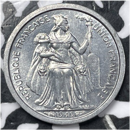 New Caledonia 1949 50 Centimes - High Grade