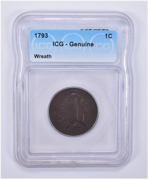 Wreath Genuine Flowing Hair Large Cent