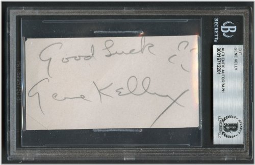 Gene Kelly Singin' in the Rain Autographed Cut