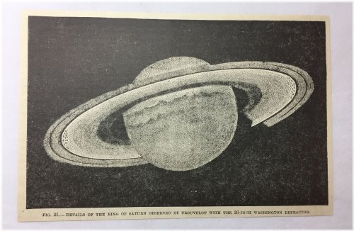 Saturn's Antique Engraving