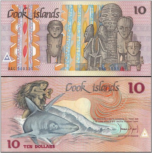 Island Treasures 10 Dollar Note, 1987 Edition