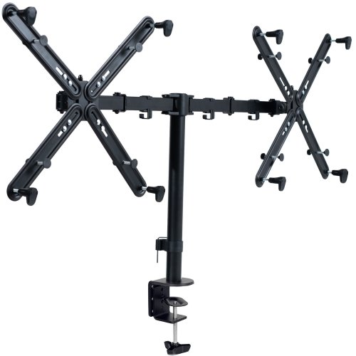 Dual Monitor Arm Desk Mount - Fully Adjustable with VESA Adapters by VIVO