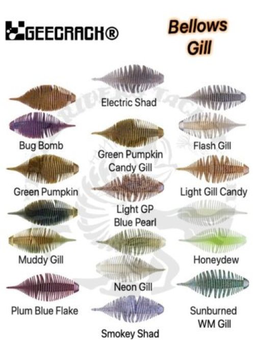 Bellows Gill Soft Plastic Lures