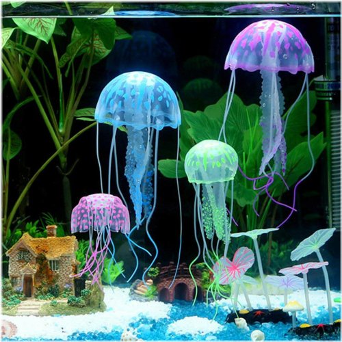 Glowing Jellyfish Ornament Set