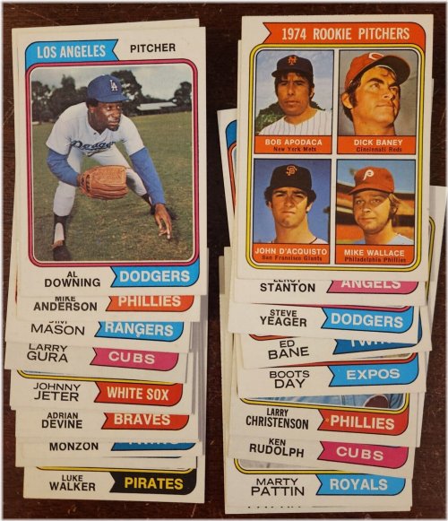 Vintage Athlete Memories: Select Your Own 1974 Baseball Trading Card